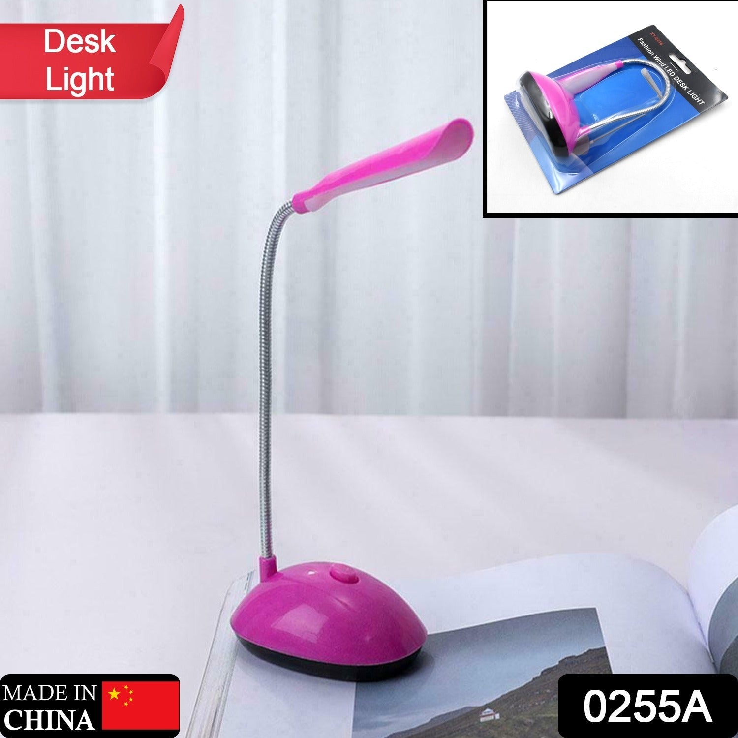 0255A Fashion Wind LED Desk Light, LED Lamps Button Control, Portable Flexible Neck Eye-Caring Table Reading Lights for Reading/Relaxation/Bedtime 0255A Fashion Wind LED Desk Light, LED Lamps Button Control, Portable Flexible Neck Eye-Caring Table Reading Lights for Reading/Relaxation/Bedtime